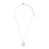 Silver Diamante Disc Filigree Necklace - link has visual effect only