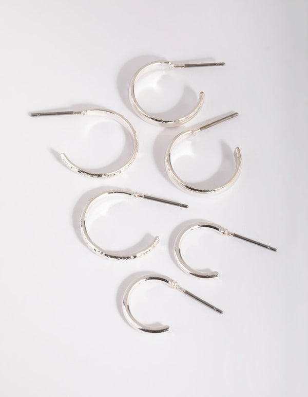 Silver Hoop Earring Pack