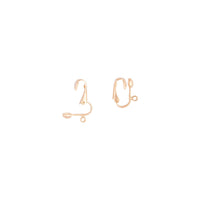 Gold Clip On Drop Earrings Converters - link has visual effect only