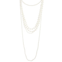 Long Trio Strand Pearl Necklace - link has visual effect only