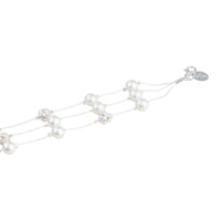 Silver Pearl Multi Textured Bead Bracelet - link has visual effect only