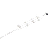 Silver Pearl Multi Textured Bead Bracelet - link has visual effect only