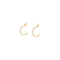 Gold Small Wide Glitter Hoop - link has visual effect only