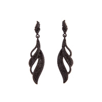 Black Diamante Oscar Earrings - link has visual effect only