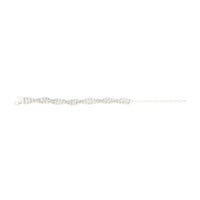 Silver Cup Chain Twist Bracelet - link has visual effect only