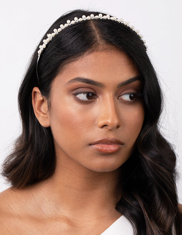 Diamante And Pearl Alice Band