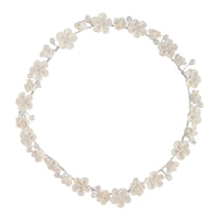 White Flower Pearl Halo Headband - link has visual effect only