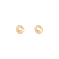 Gold Textured Knot Stud Earrings - link has visual effect only