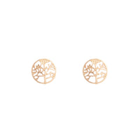 Gold Tree Of Life Stud Earrings - link has visual effect only