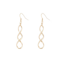 Gold Wave Drop Earrings - link has visual effect only