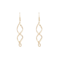 Gold Wave Drop Earrings - link has visual effect only