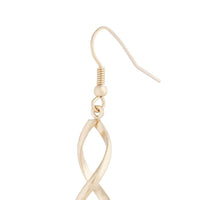 Gold Wave Drop Earrings - link has visual effect only