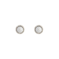 Antique Silver Marble Cracked Earrings - link has visual effect only