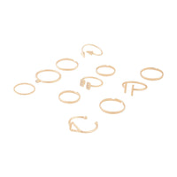 Gold Fine Band Ring Pack - link has visual effect only
