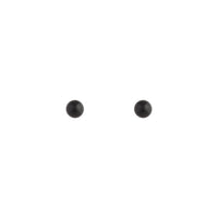 Solid Black Ball Stud Earrings - link has visual effect only