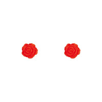 Acrylic Pop Orange Rose Stud - link has visual effect only