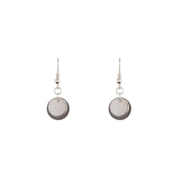 Double Metal Disc Drop Earrings - link has visual effect only