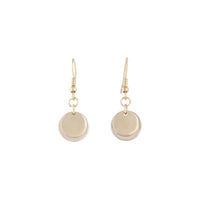 Mixed Metal Double Disc Drop Earrings - link has visual effect only