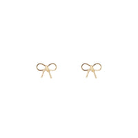 Gold Twist Bow Stud Earrings - link has visual effect only