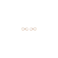 Rose Gold Infinity Stud Earrings - link has visual effect only