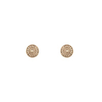 Gold Etched Disc Earrings - link has visual effect only
