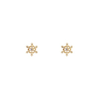 Gold Snowflake Stud Earrings - link has visual effect only