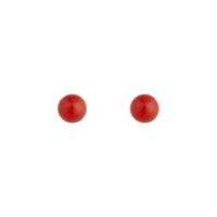 Cracked Red Ball Stud Earrings - link has visual effect only