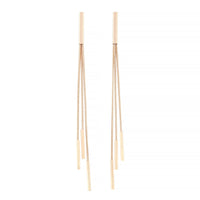 Gold Trio Snake Chain Drop Earrings - link has visual effect only
