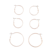 Rose Gold Multi Hoop 3 Pack - link has visual effect only