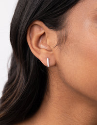 Sterling Silver Bar Stud Earrings - link has visual effect only