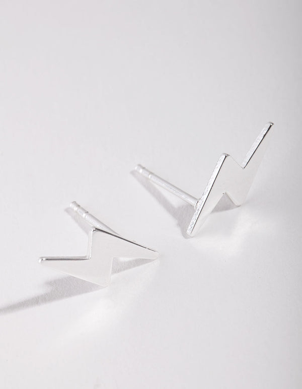 Sterling Silver Lightning Ball Stud