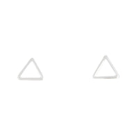 Sterling Silver Triangle Stud - link has visual effect only