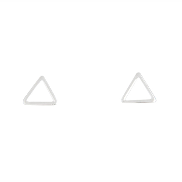 Sterling Silver Triangle Stud