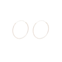Sterling Silver Fine 3cm Hoop Earrings - link has visual effect only