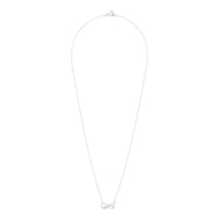 Sterling Silver Diamante Infinity Pendant Necklace - link has visual effect only