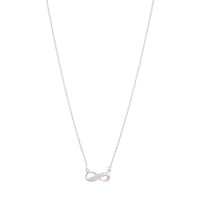 Sterling Silver Diamante Infinity Pendant Necklace - link has visual effect only