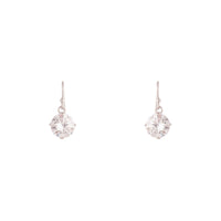 Sterling Silver Cubic Zirconia Stone Drop Earrings - link has visual effect only