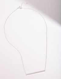 Sterling Silver Clean Bar Necklace - link has visual effect only