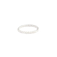 Sterling Silver Twist Band Ring - link has visual effect only