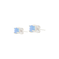 Sterling Silver Opalised Stud - link has visual effect only