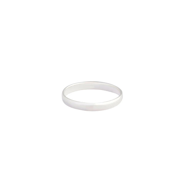 Sterling Silver Thick Round Band Ring