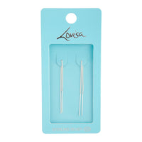 Sterling Silver Classic Thread-Through Earrings - link has visual effect only