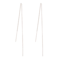 Sterling Silver Classic Thread-Through Earrings - link has visual effect only