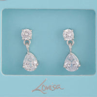 Teardrop Sterling Silver Drop Earrings - link has visual effect only