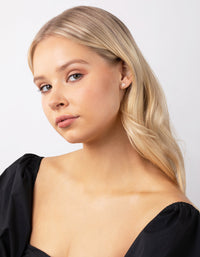 Sterling Silver Triangle And Circle Studs - link has visual effect only
