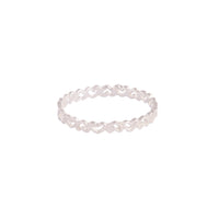 Sterling Silver Cut-Out Linking Heart Ring - link has visual effect only