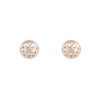 Rose Gold Filigree Ball Stud Earrings - link has visual effect only