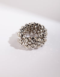 Rhodium Disco Hair Tie - link has visual effect only