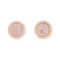 Rose Gold Large Circle Jelly Stud - link has visual effect only