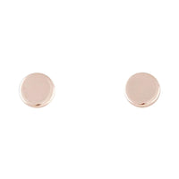 Rose Gold Disc Stud - link has visual effect only